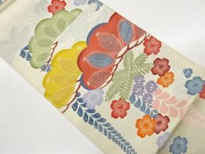 松に桜・藤模様織出し袋帯